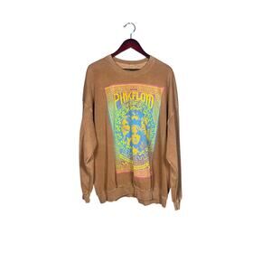 Urban Outfitters Pink Floyd Sweatshirt XL Womens Brown Distressed 1977 Tour Crew